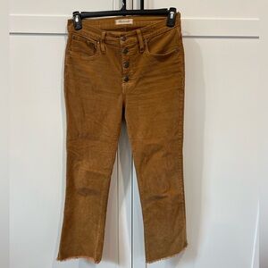 Madewell corduroy cali boot pants size 28